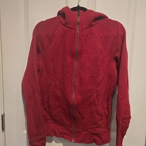 Lululemon Dark Red Scuba Hoodie. GUC.